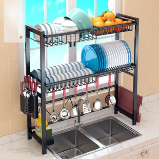 CAPTIVE GALA Stainless Steel Retractable over The Sink Dish Rack