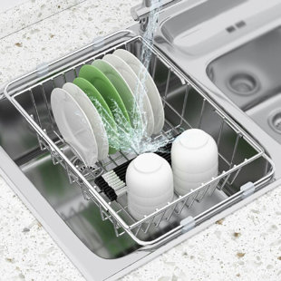 CAPTIVE GALA Stainless Steel Retractable in Sink Dish Rack
