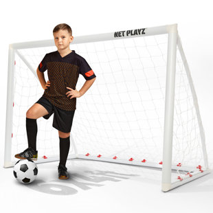 NET PLAYZ Netplayz Backyard Soccer Goal Soccer Net, 6 X 4ft High-Strength, Fast Set-Up (Weatherproof)