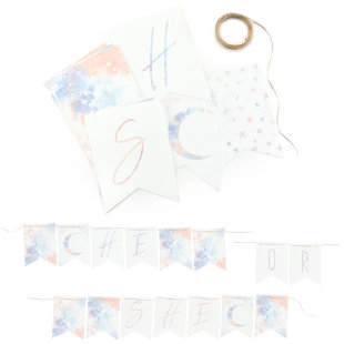 HORTENSE B HEWITT Moon and Stars Baby Shower Banner