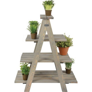 CASTLETON HOME Triangular Plant Ladder Fsc 100%