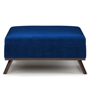 SIMPLI HOME Owen Velvet Ottoman