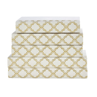 E. LAWRENCE LTD. Quatrefoil 5 Piece Book Set