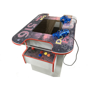 DOC AND PIES ARCADE FACTORY 516 Classic Retro Games Cocktail Arcade Machine - Full Size - 2-Player