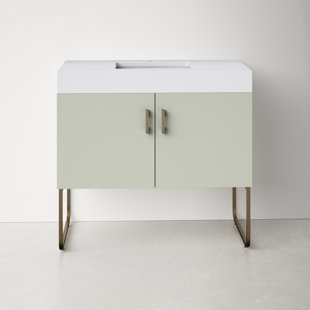 ALLMODERN Keena 36'' Single Bathroom Vanity with Quartz Top