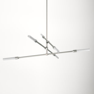 ALLMODERN Emory 6 - Light Dimmable LED Sputnik Modern Linear Chandelier