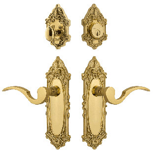 Nostalgic Warehouse Victorian Entry Set with Manor Lever