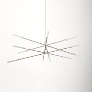 ALLMODERN Emory 12 - Light Dimmable LED Sputnik Modern Linear Chandelier