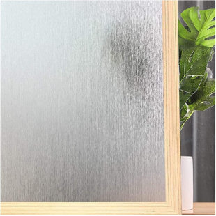 DASTINGO Privacy Window Film No Glue Frosted Glass Sticker Sun UV Blocking Static Clings Non Adhesive Decorative Window Covering For Home Office