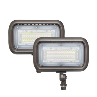 GKOPLUS 2 Pack 45w 5000k Outdoor Security Led Flood Llight Ul Listed Dlc Qualified (Set of 2)