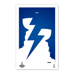 S. PRESTON ART + DESIGNS Minimalist 2021 NHL Stanley Cup Print - Unframed Graphic Art