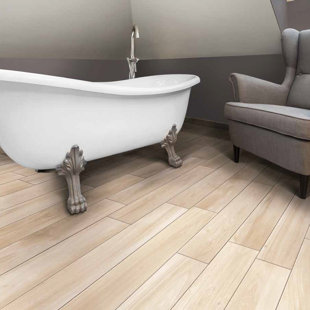 ENCORE SURFACES Chalet 6" x 39" Porcelain Wood Look Wall & Floor Tile