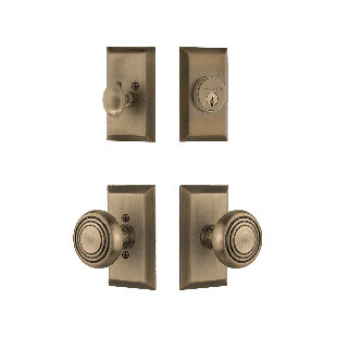 Nostalgic Warehouse Studio Entry Set with Deco Knob