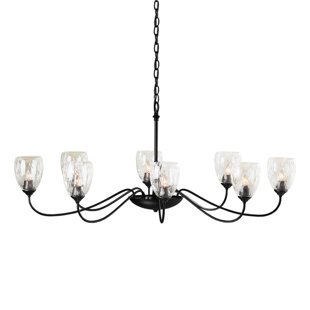HUBBARDTON FORGE Oval 8 - Light Dimmable Classic / Traditional Chandelier