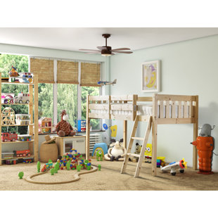 ZIPCODE DESIGN Bristol Mid Sleeper Heavy Duty Pine Loft Cabin Bed