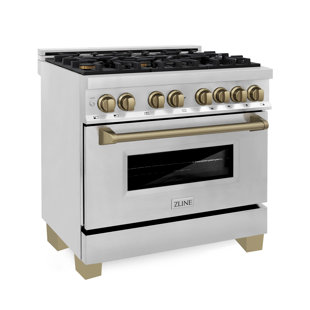 ZLINE Autograph 36" Legacy Dual Fuel Range w/ 6 Burners