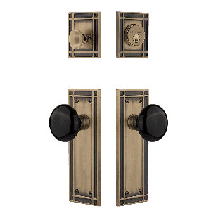 Nostalgic Warehouse Mission Entry Set with Porcelain Knob