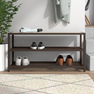 DOTTED LINE™ 8 Pair Shoe Storage Bench