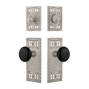 Nostalgic Warehouse Craftsman Entry Set with Porcelain Knob