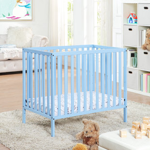 SUITE BEBE Palmer 3-in-1 Mini Convertible Crib with Mattress