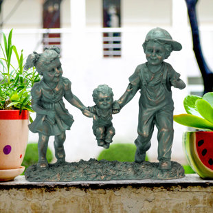 DESIGN TOSCANO Swing Time Children Garden Statue