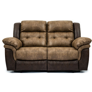 CROSSROADS FURNITURE 69'' Upholstered Reclining Loveseat