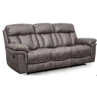 CROSSROADS FURNITURE Caymen 40" Upholstered Dual Reclining Sofa