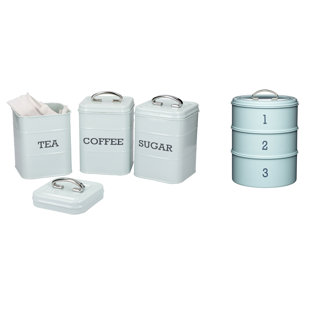 KITCHENCRAFT Living Nostalgia 3er-Set für Kaffee, Tee und Zucker