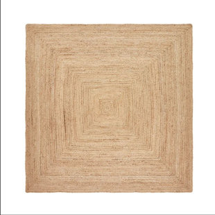BEACHCREST HOME Buscher Solid Colour Jute / Sisal Hand Woven Area Rug