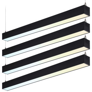 LEDVANS Commercial Grade 100-277V 4" LED Linkable Linear Lights, Dimmable 4600LM 40W, 3CCT (Set of 4)