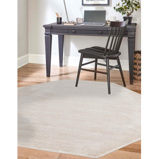 LAUREL FOUNDRY MODERN FARMHOUSE® Mclellan Solid Color Machine Made Power Loom Area Rug in Ivory