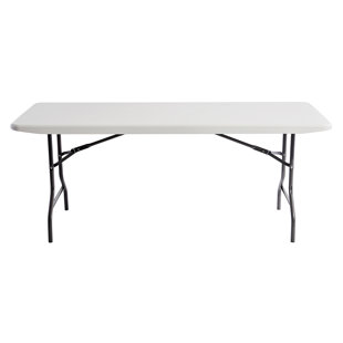 ALERA® Plastic Rectangular Portable Folding Table