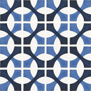 ENCORE SURFACES Vita Sole 03 8" x 8" Encaustic Porcelain Wall & Floor Tile