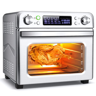 DREAMDWELL HOME 26.5L 1700W Air Fryer Toaster Oven Combo For Large Family, 15-In-1 Air Fryer Oven Oil-Less & Stainless Steel For Bake, Pizza, Defrost, Broil, And Food Dehydrator W/ Auto Shut-Off