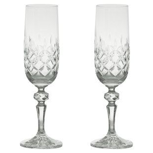 DORNBERGER Dorchester Champagne Flutes Fully Cut (Set of 2)