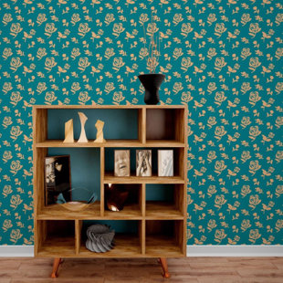 GEMMA VIOLET Letitia Peel & Stick Floral Wallpaper