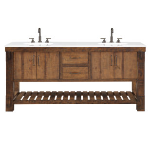 BIRCH LANE™ Bixie 72" Double Bathroom Vanity Set