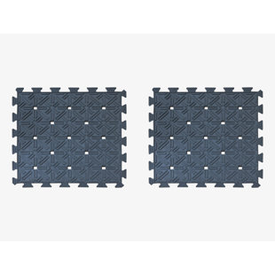 A1 HOME COLLECTIONS LLC A1HC Puzzle Exercise Mat With Rubber Interlocking Tiles 18”x18”, Interlocking Rubber Mat For Gym (Set of 2)