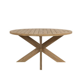 SUNSET WEST Coastal Teak Outdoor Round Dining Table
