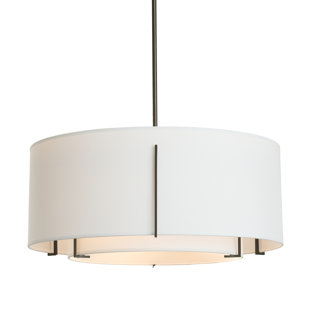 HUBBARDTON FORGE Exos 3 - Light Steel Drum Chandelier