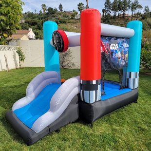 FUNORMOUS Star Wars Outdoor Bounce House with Slide