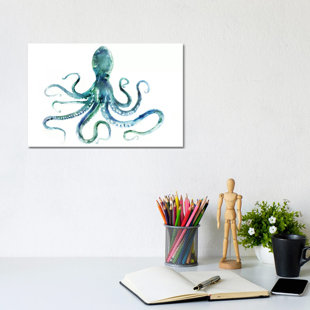HIGHLAND DUNES Octopus by Edward Selkirk - Graphic Art Print on Canvas