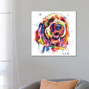 VIV + RAE Goldendoodle by Weekday Best - Wrapped Canvas Painting