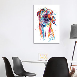 VIV + RAE Greyhound by Weekday Best - Wrapped Canvas Painting