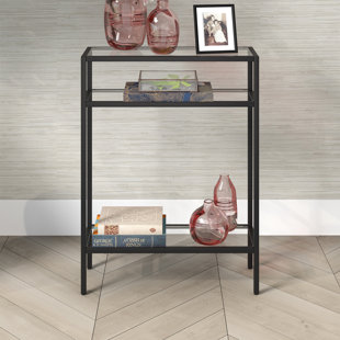 HUDSON&CANAL Siviline 55,88cm Stainless Steel Console Table