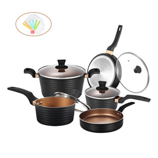 KUTIME 9 - Piece Non-Stick Aluminum Cookware Set