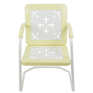 NORTHLIGHT SEASONAL 35" Square Outdoor Retro Tulip Armchair