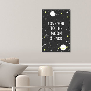 HONEYBEE NURSERY Love You to the Moon Print
