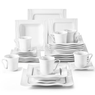 Wrought Studio™ Ceionna Porcelain China Dinnerware Set - Service for 6