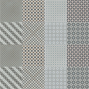 ENCORE SURFACES Medley Symphony 8" x 8" Patterned Porcelain Wall & Floor TIle